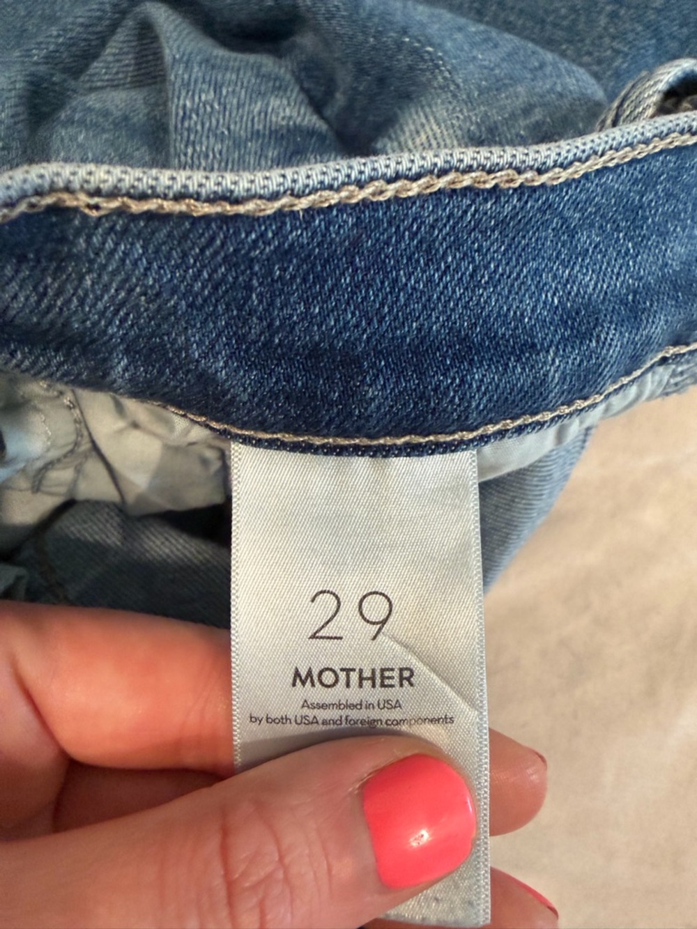 Mother The Outsider Skimp Jeans in Dugout Doobies Wash - Size 29 - Picture 5 of 6